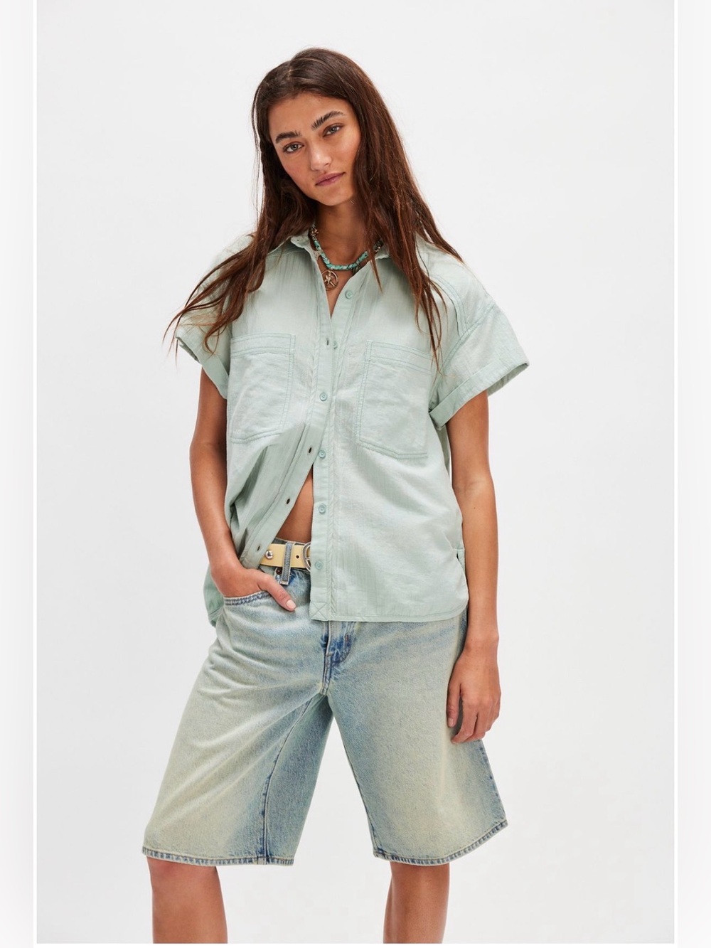 NWT Free People We The Free Firefly Linen Top